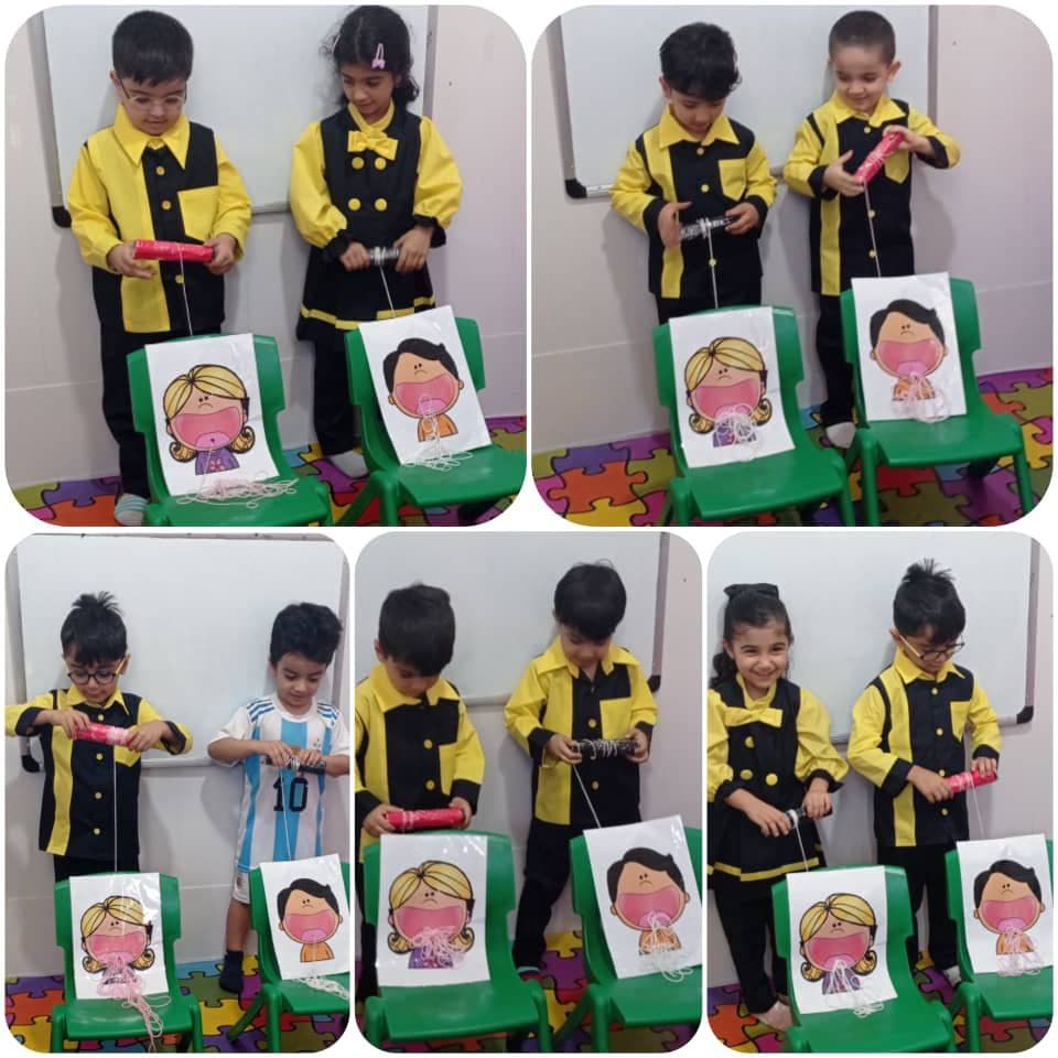 دست ورزی بازی خوردن ماکارانی